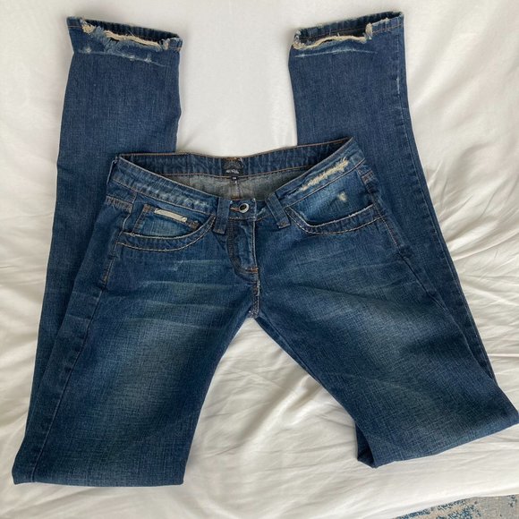 AB Soul Jeans Absoul Italian Low Rise Womens Straight Leg Jeans Size 28 Poshmark